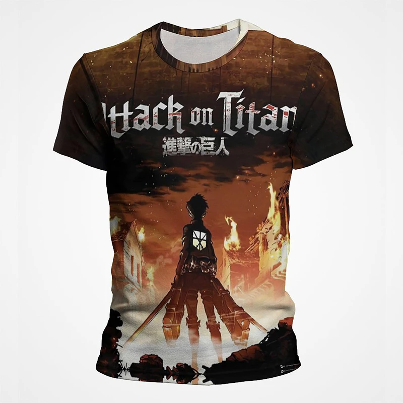 Anime Print T-Shirts for Men and Women