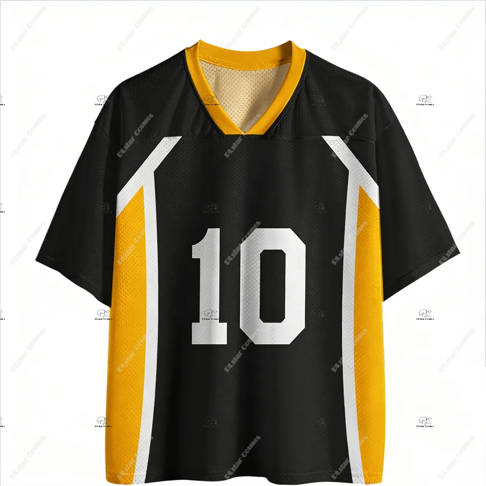 -Shirt Mrežasta prilagodljiva imena fudbalskog tima Majica sa V-izrezom - Slika 6