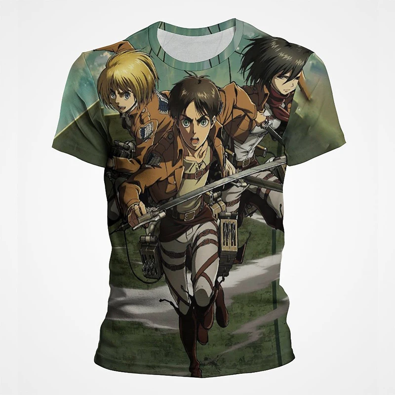 Anime Print T-Shirts for Men and Women - Slika 4