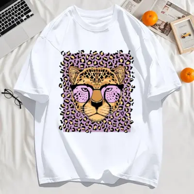 Leopard Print Short Sleeve T-Shirt