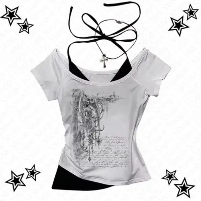 "Emo Punk Slim Tube Top"