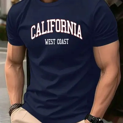 "Letnji muški pamučni casual T-shirt sa printom"