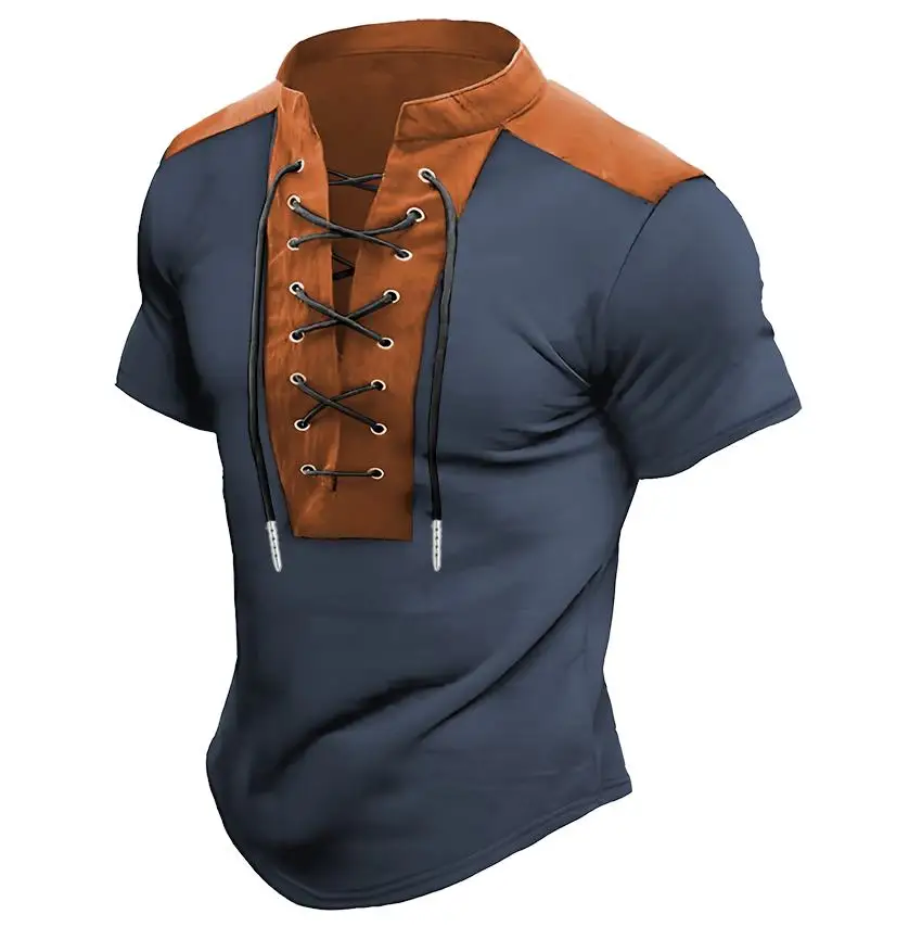 Vrati u odgovoru samo konkreten naslov od 5 reci, bez ikakvih dodatnih reci i pitanja. V-neck Casual Beach T-shirt - Slika 5