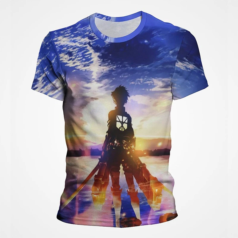 Anime Print T-Shirts for Men and Women - Slika 2