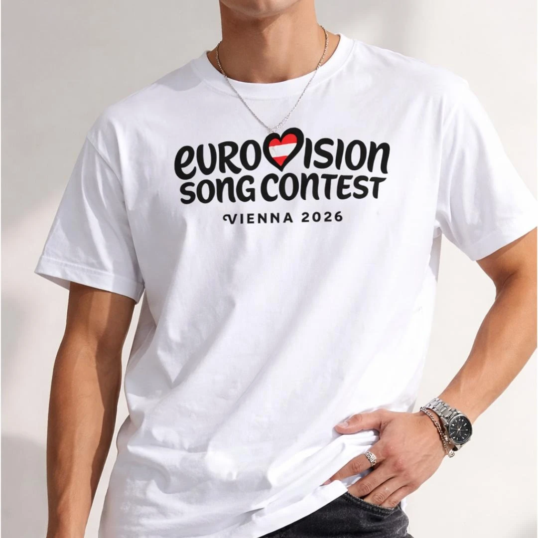 "Letnja pamučna majica Beč Eurosong 2021" - Slika 4