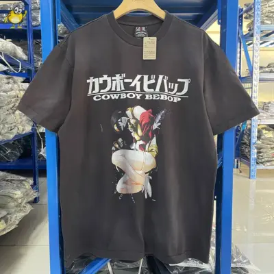 Cartoon Anime Print Tee Casual Top