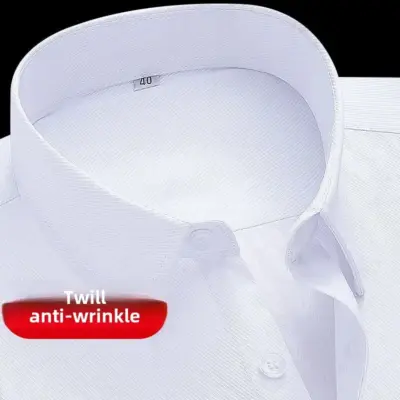 Bela muška košulja za posao - kratki rukavi