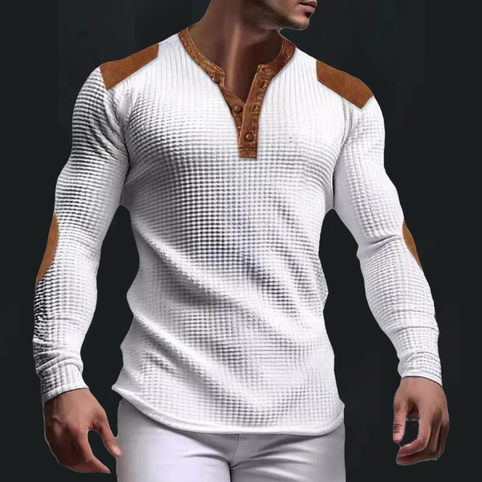 Slim Fit Cotton T-shirt for Men - Slika 2