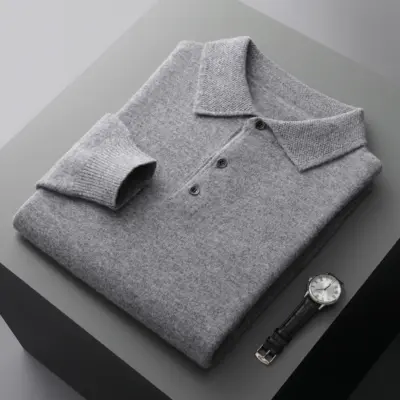 .  "Merino Polo Men's Sweater"