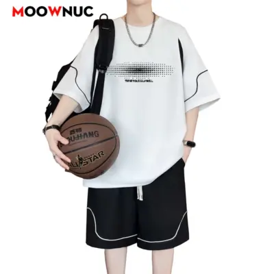 Muški sportski komplet sa šorcem i majicom - Leto