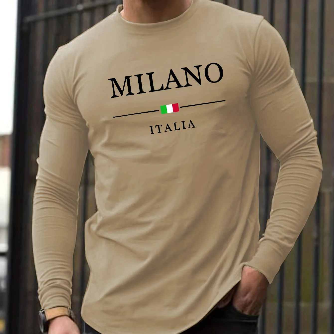 MILANO ITALIA Round Neck Cotton T-Shirt - Slika 4