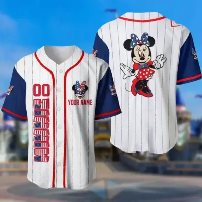 "Personalizovani Disney dresovi za bejzbol sa Minnie i Mikijem"