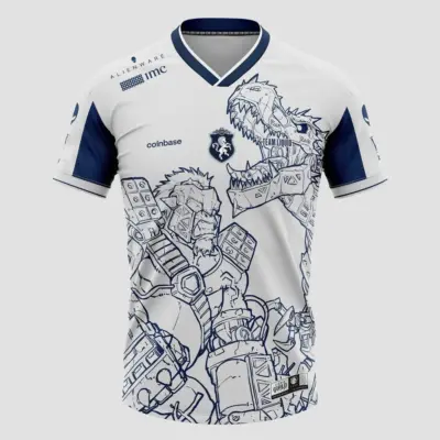 "Liquid Summer V-Neck T-Shirt"