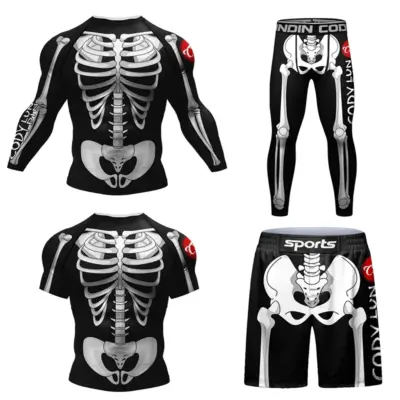 Skull Rashguard MMA Set Jiu Jitsu Clothing
