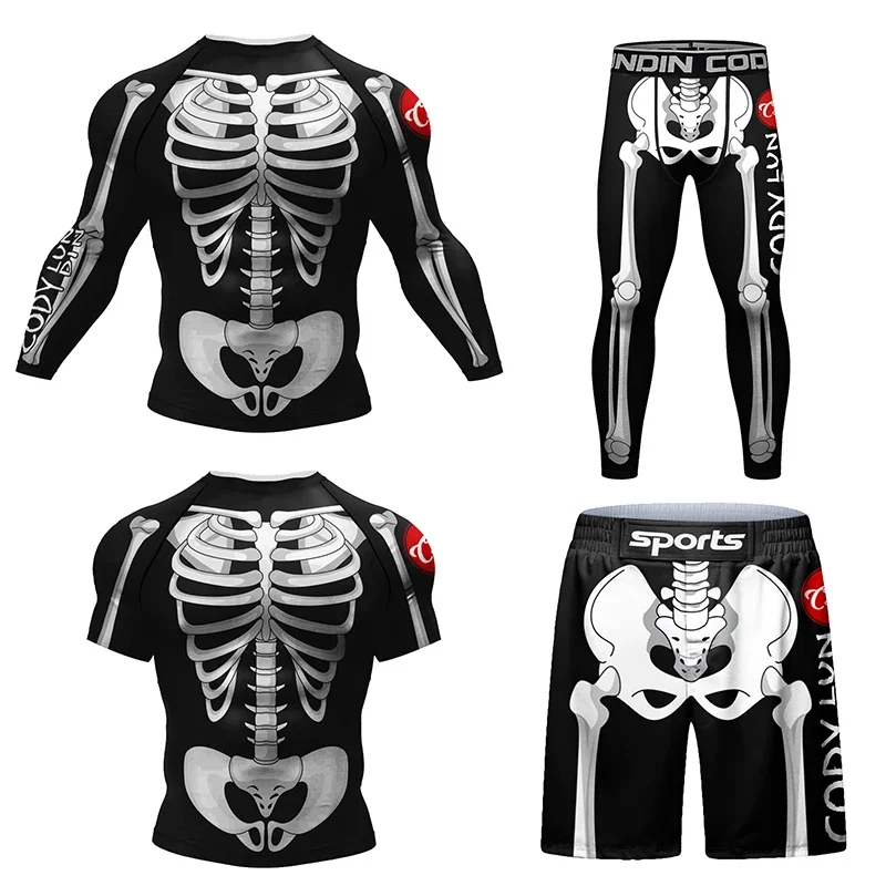 Skull Rashguard MMA Set Jiu Jitsu Clothing