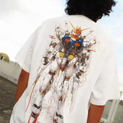 "Anime Suit Gundam Printed T-shirt"