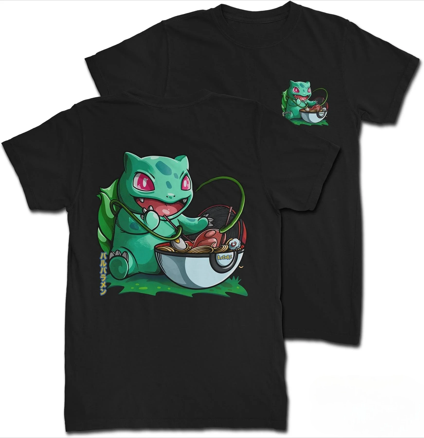 Kawaii Pokemon Cartoon Print T-shirt - Slika 2