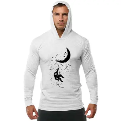 Sport T-shirt Hooded Gym Sweatshirts