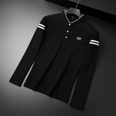 Navy Polo Henley za muškarce