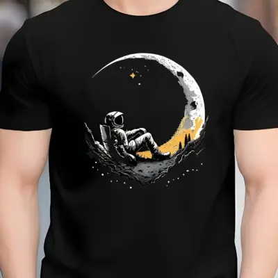 Astronaut Style Cotton T-shirt