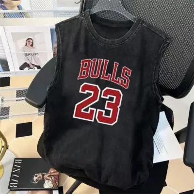 "Muška Oversized Majica Bez Rukava Y2K Letnji Brend"
