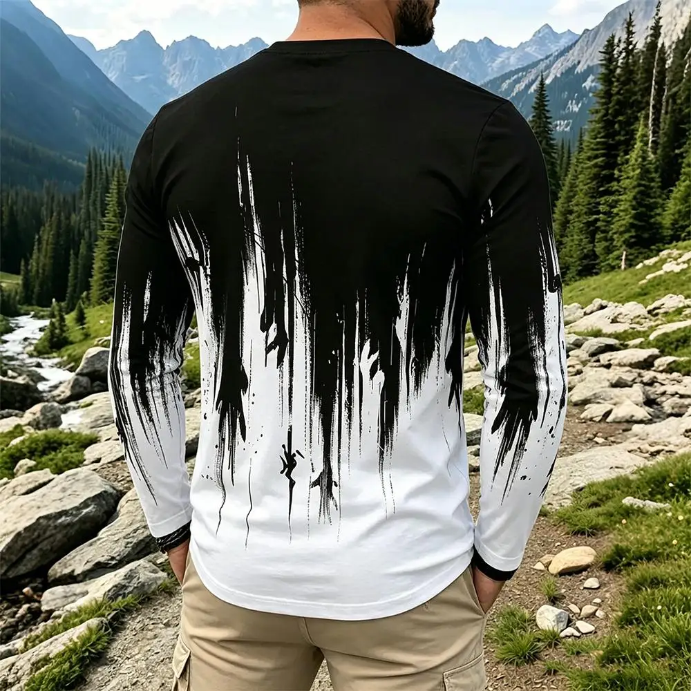 Gradient Ink Long Sleeve T-Shirt - Slika 3