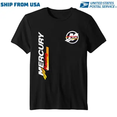 "Mercury Yacht T-Shirt Cotton USA Sizes"