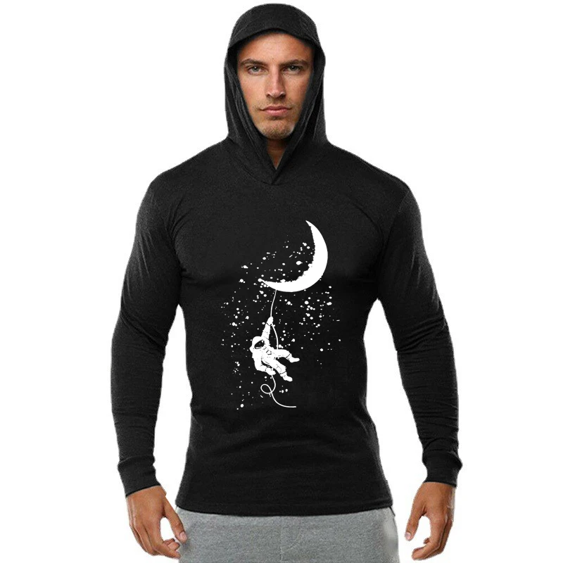 Sport T-shirt Hooded Gym Sweatshirts - Slika 3