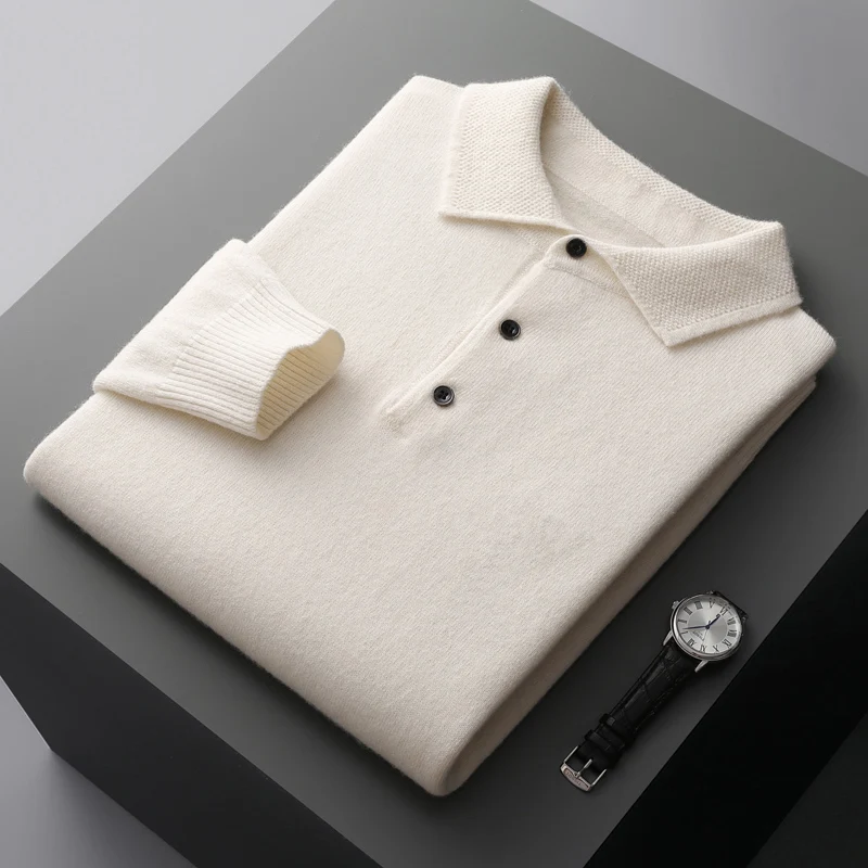 . "Merino Polo Men's Sweater" - Slika 3