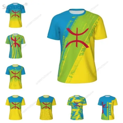 "Amazigh 3D Mesh T-shirt for Sports"