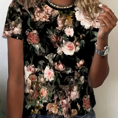 Floral Garden Tee for Women