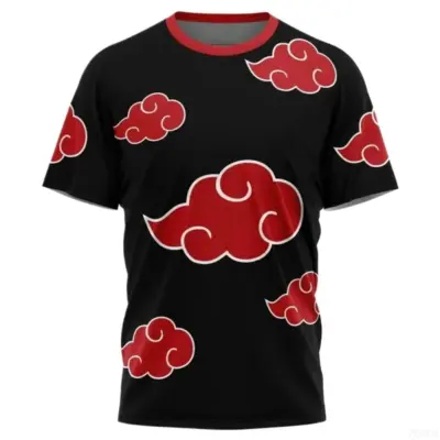 3D Printed Cloud Pattern T-shirt