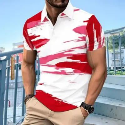 Letnja muška šarena casual polo majica
