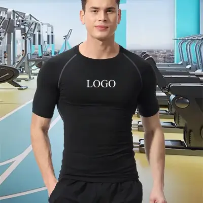 "Muška personalizovana majica za fitnes sa kratkim rukavima"