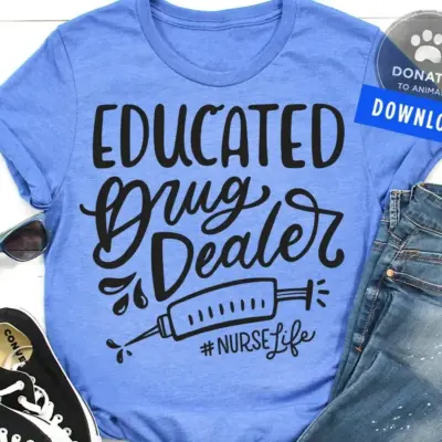 "Nurse RN Drug Dealer V-necks"