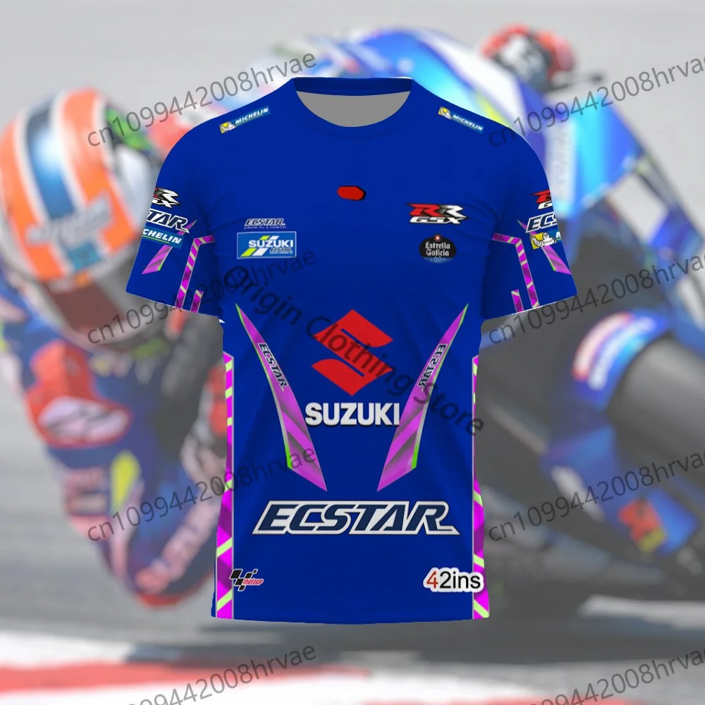 Suzuki GSX Motorcycle Blue T-Shirt - Slika 3
