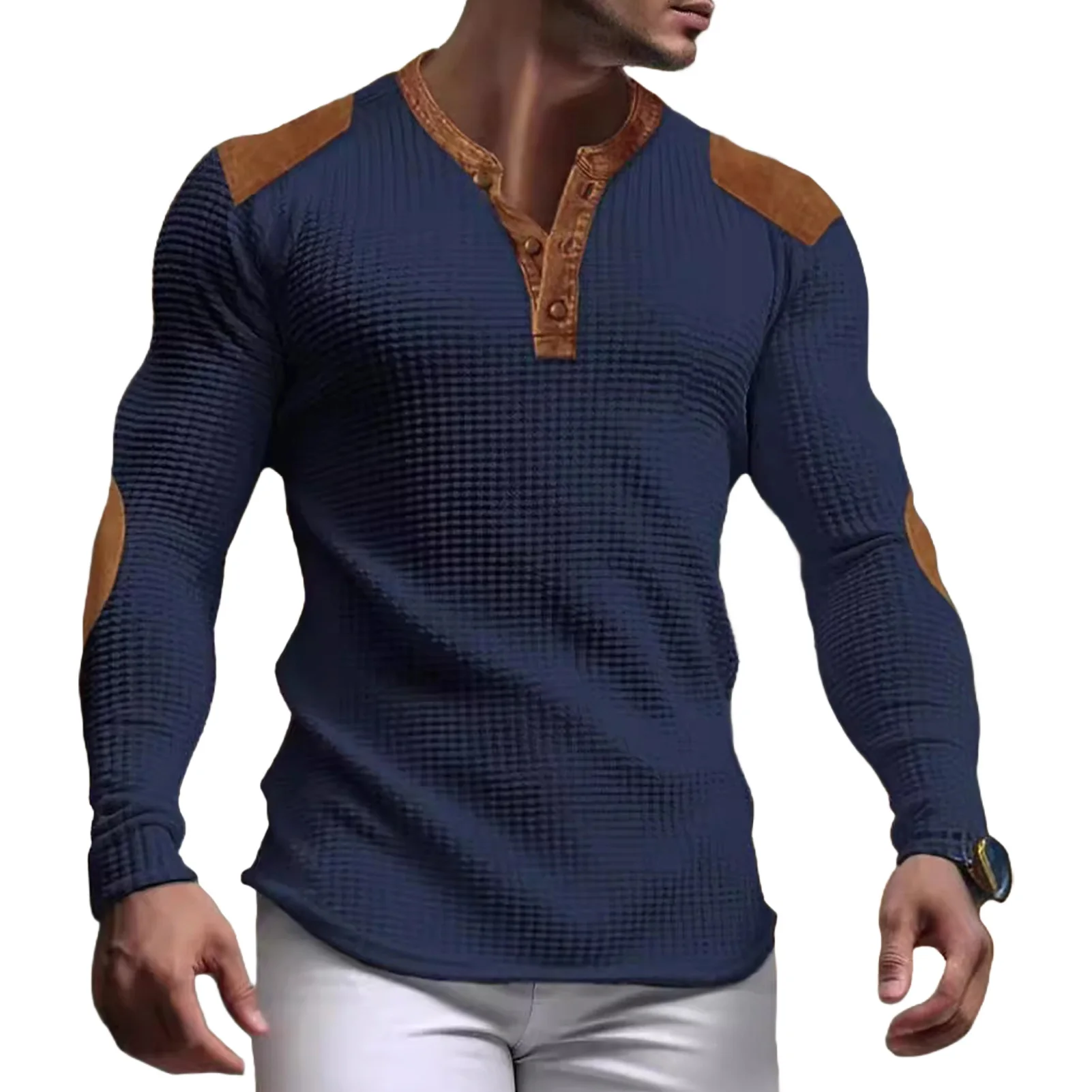 Slim Fit Cotton T-shirt for Men - Slika 3