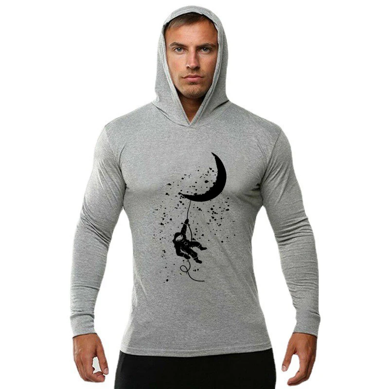 Sport T-shirt Hooded Gym Sweatshirts - Slika 6