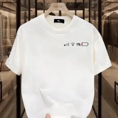 "Šareni pamučni T-shirt sa kratkim rukavima"
