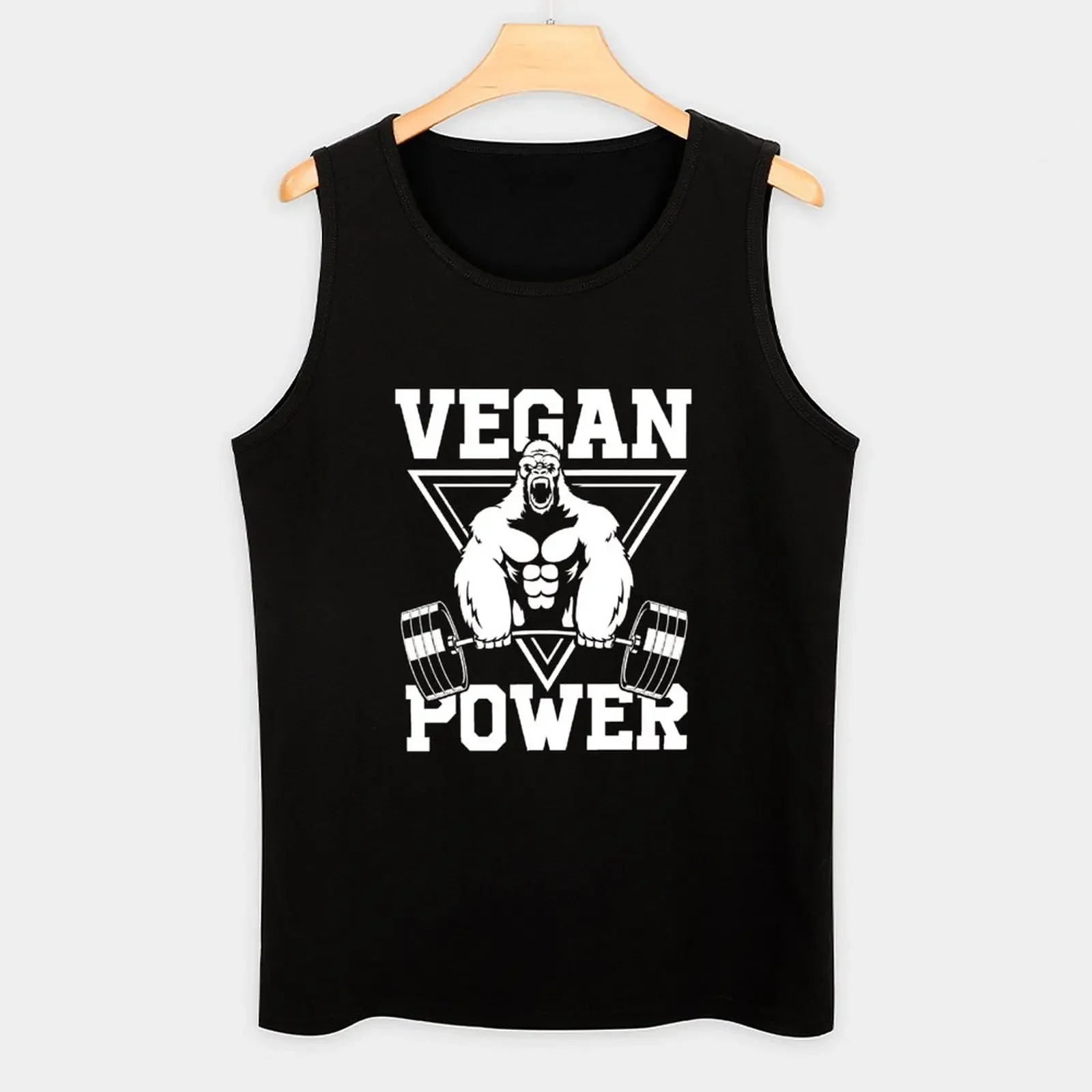 Veganska bodibilding majica za muskarce u teretani - Slika 3