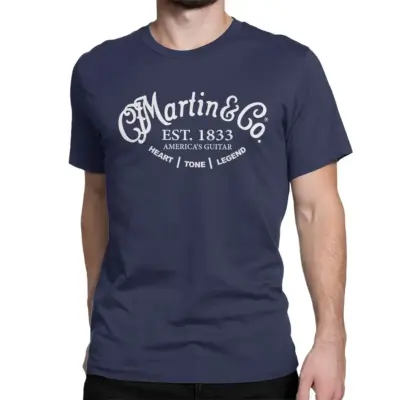 Martin&Co Guitar Black Tee Men