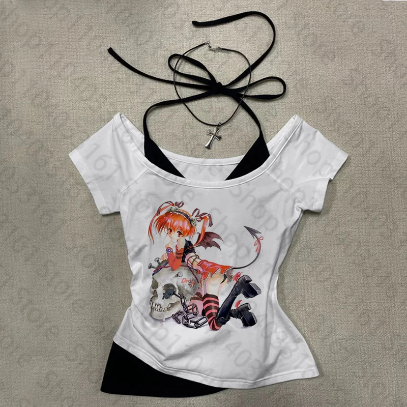 Kawaii Cartoon Summer T-shirt Corp - Slika 2