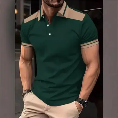 "Letnja 3D Polo majica sa prugama"