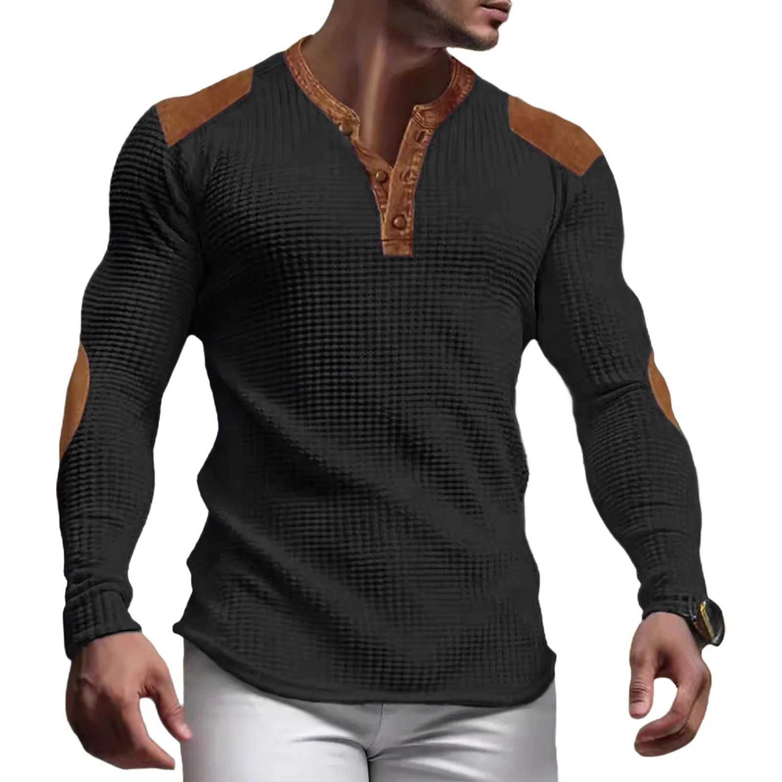 Slim Fit Cotton T-shirt for Men - Slika 4