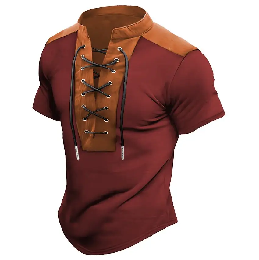 Vrati u odgovoru samo konkreten naslov od 5 reci, bez ikakvih dodatnih reci i pitanja. V-neck Casual Beach T-shirt - Slika 3