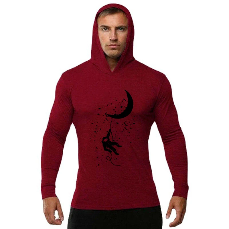Sport T-shirt Hooded Gym Sweatshirts - Slika 5