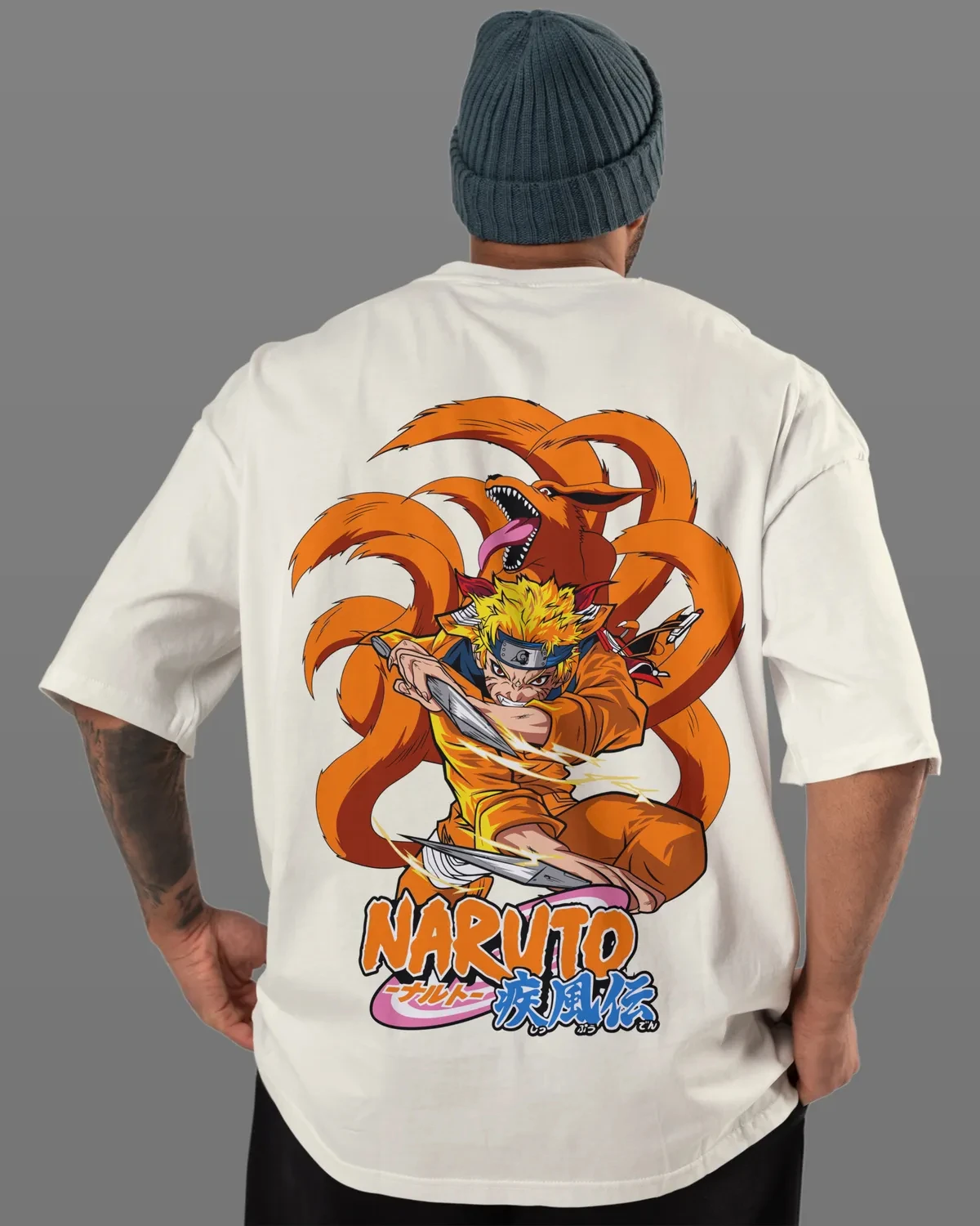 "Kurama Nine-Tails Anime T-Shirt" - Slika 4