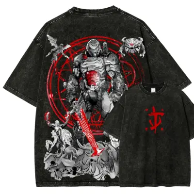 fabric "Doom Anime T-shirt Unisex"