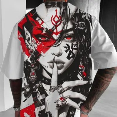 Letnje modno štampanje majice sa 3D printom za muškarce i žene"Letnja 3D štampana majica za muškarce i žene"