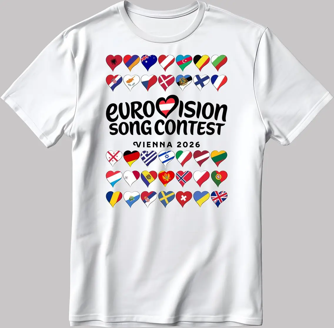 "Letnja pamučna majica Beč Eurosong 2021" - Slika 6